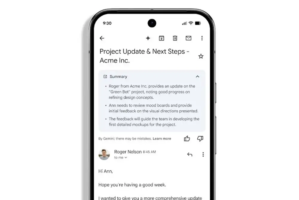 Gmail’s AI summaries now appear automatically