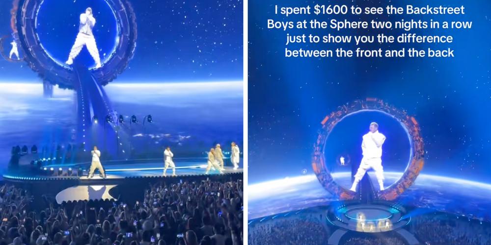 “This is top-tier journalism”: Backstreet Boys fan attends The Sphere residency twice, shares POV from the top vs. bottom of the venue
