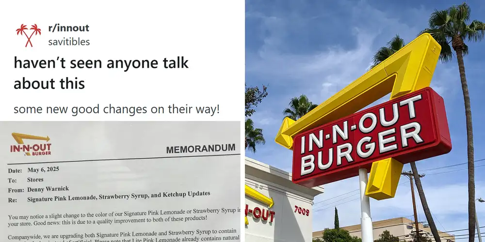 “We will be the first in the industry to serve this healthier option”: In-N-Out’s pink lemonade just underwent a major change