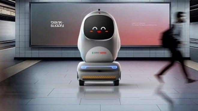 Robot-pinguino pendolari: consegnano merci nella metro in Cina