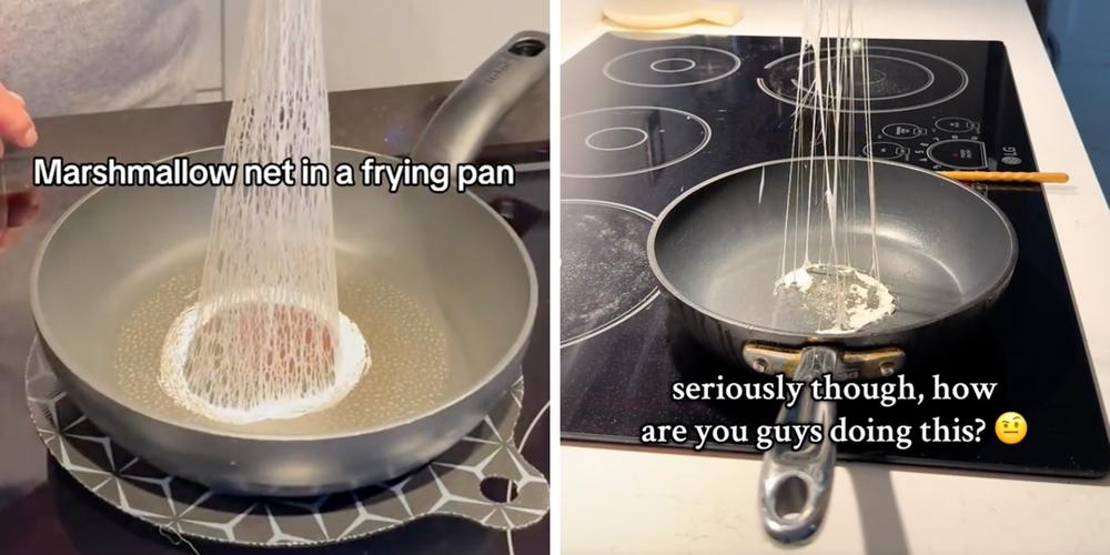 Marshmallow nets are the latest food craze people are trying to recreate at home, but it’s harder than it looks