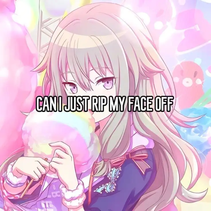 “Can I just rip my face off?” — “Posso semplicemente staccarmi via la faccia?”