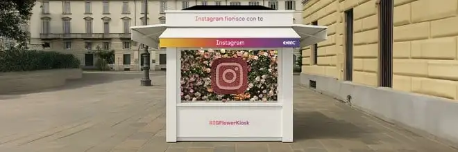 Instagram apre il suo primo Flower Kiosk: un chiosco floreale per educare al digitale