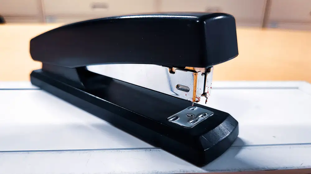 Stapler Not The Same Since Tasting Human Flesh