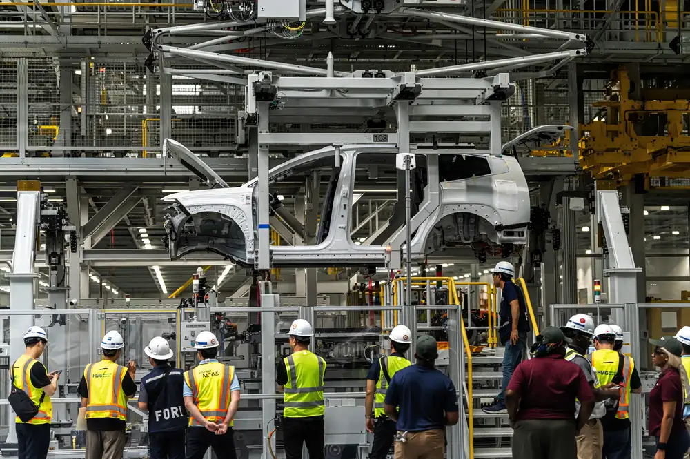 Hyundai’s new EV factory is teeming with robots — and wariness about the future