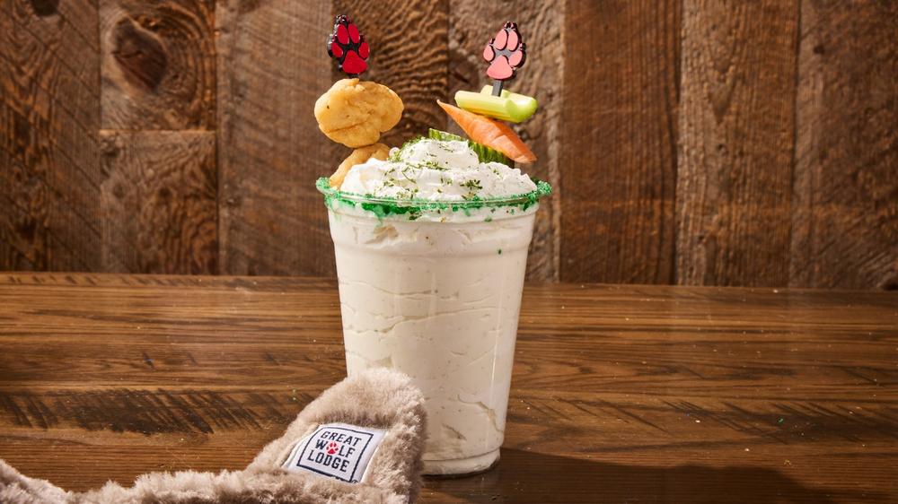 Ohio is actually selling ranch dressing milkshake served with carrots and crispy chicken