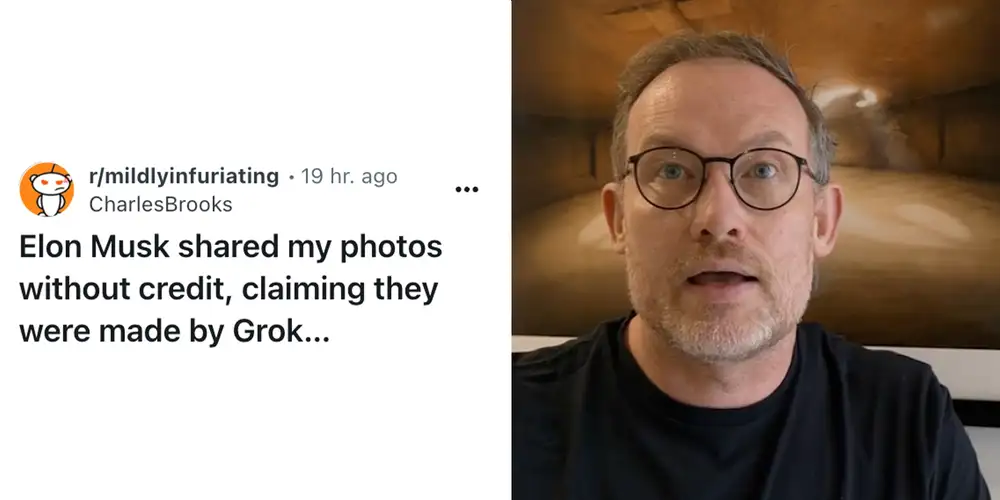 “Put my name in there”: Photographer says his work was passed off as AI by Elon Musk—and X suspended him after he spoke up