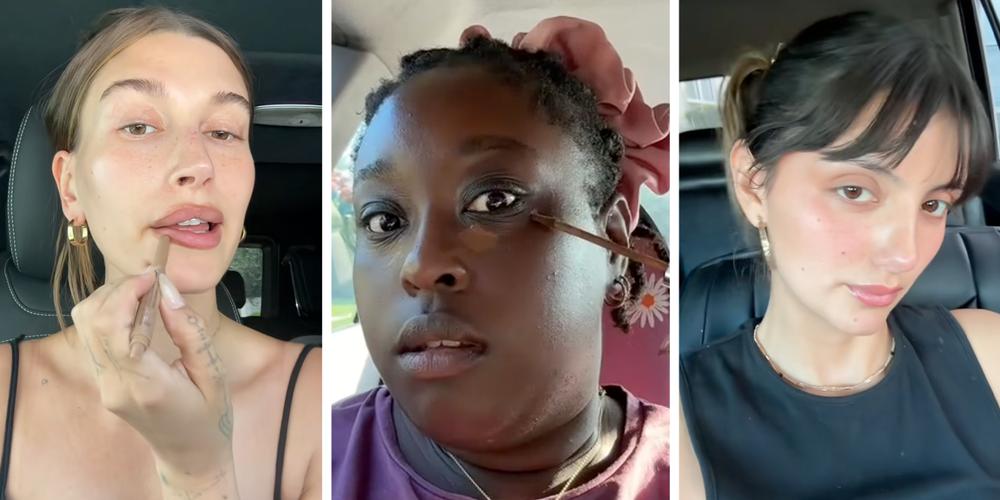 The “clean girl” look is out. Behind the “purseface” beauty trend taking over instead