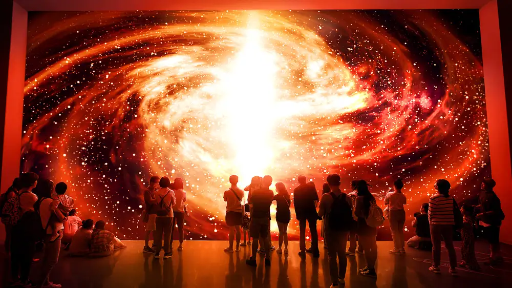Interactive Planetarium Exhibit Offers Guests Chance To Touch Live Protostar