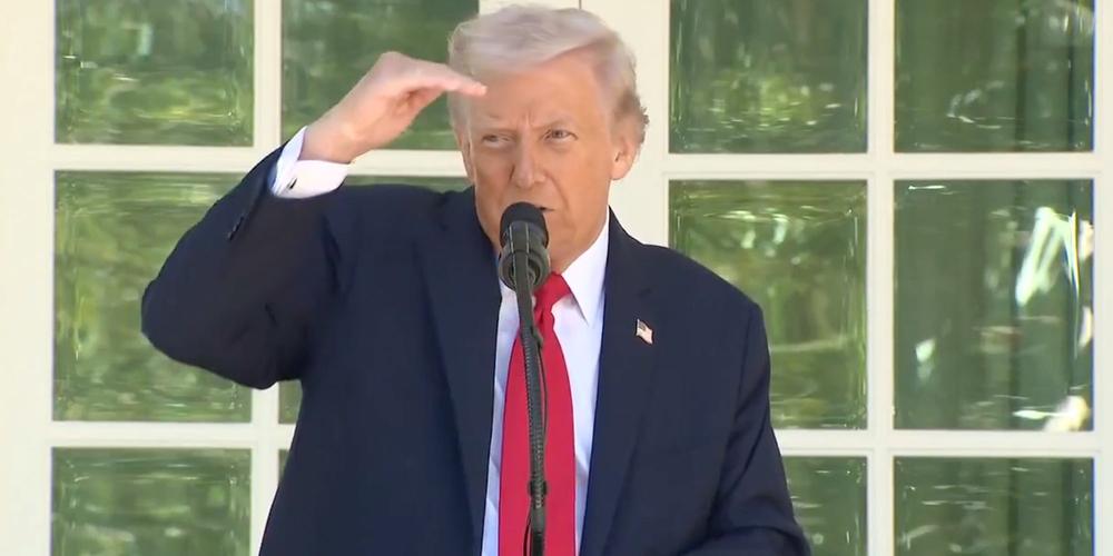 “That makes him Palpatine”: Trump randomly thanks “Darth Vader” during speech about government shutdown