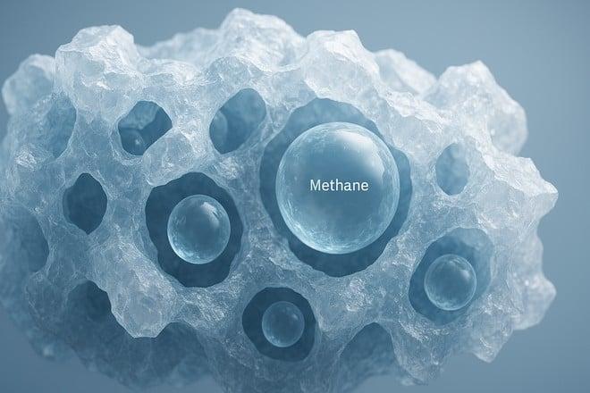 Ghiaccio modificato cattura metano 80 volte più veloce del normale