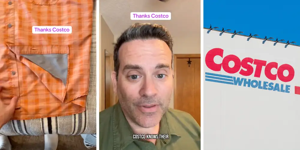 “That’s exactly where my mind went”: Man finds unusual triangle of fabric in button-up Costco shirts. Then he realizes what it’s for