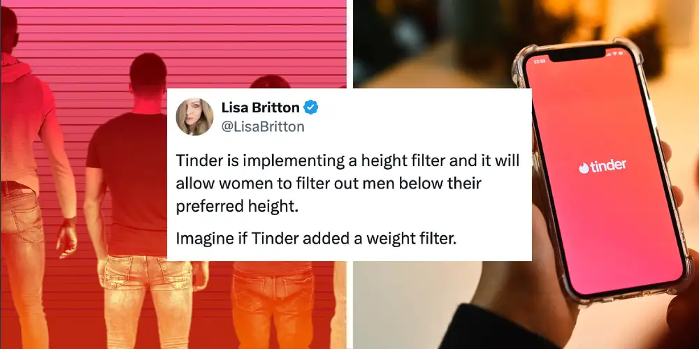 “What’s next? Weight filters?”: Tinder adds a height filter and the discourse instantly goes nuclear