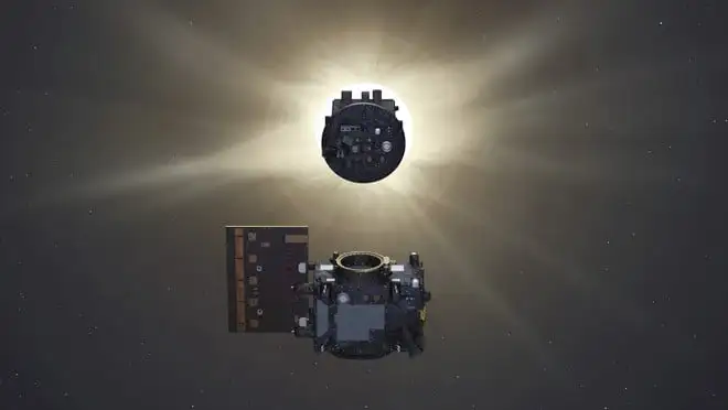 Effettuata la prima eclissi artificiale in orbita: il Sole come mai visto prima