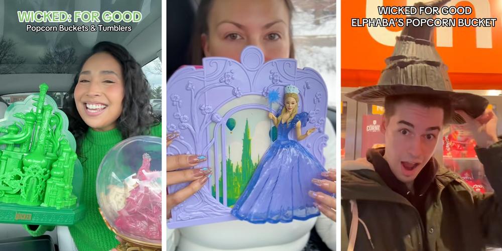 “Wicked For Good” popcorn buckets are selling out all over the world, but the prices are out of control