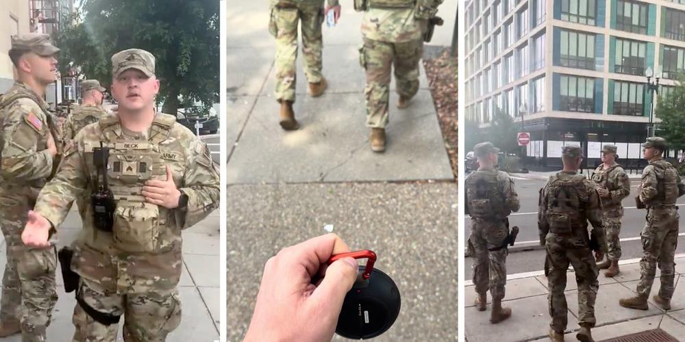 Man follows National Guard around D.C. playing “The Imperial March” from “Star Wars”