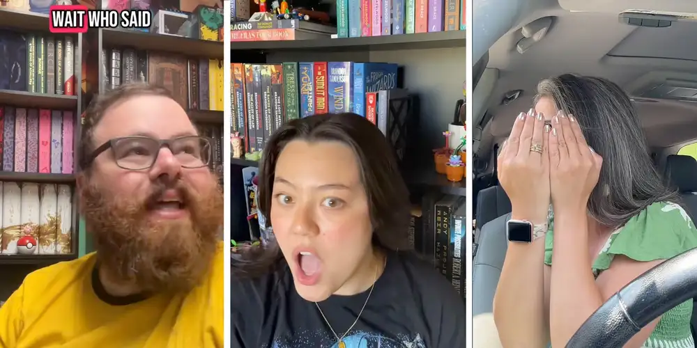 Book lovers are whispering their hottest book takes in the viral “who said that?” trend