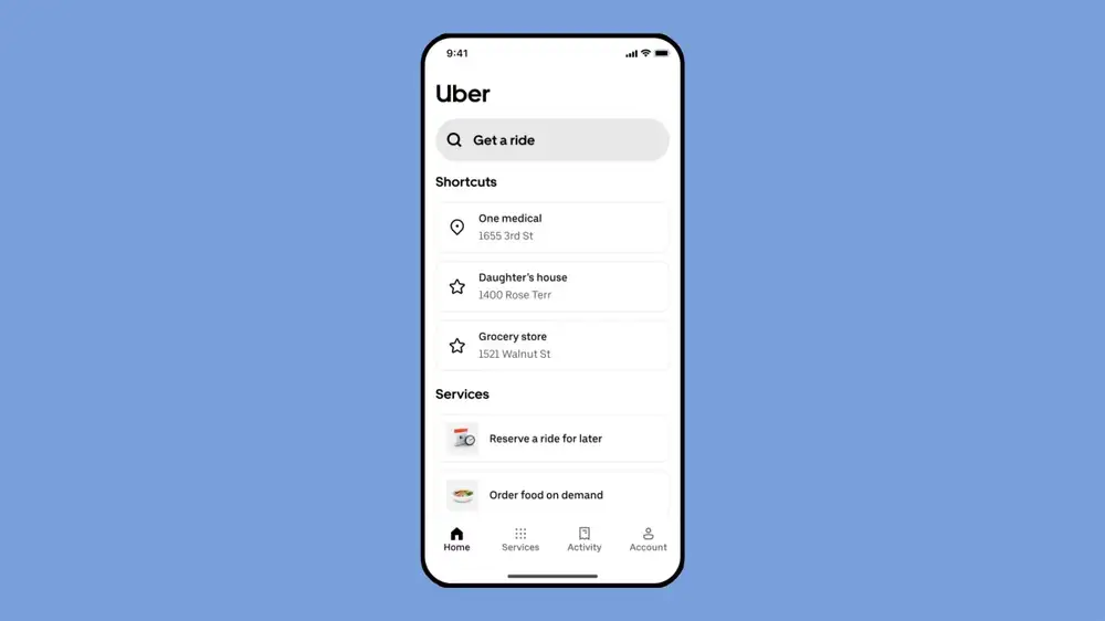Uber adds a new type of account with a simpler UI for the elderly
