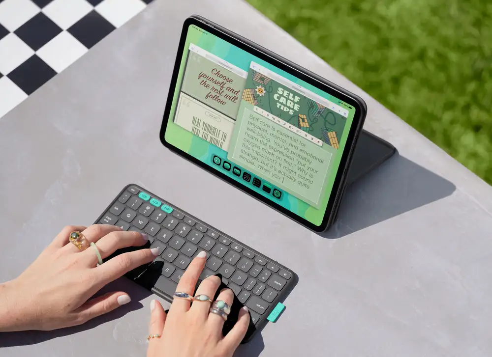 Logitech’s new iPad case has a compact removable wireless keyboard