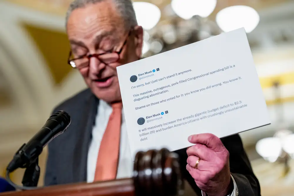 Elon Musk calls Trump’s budget bill a ‘disgusting abomination’