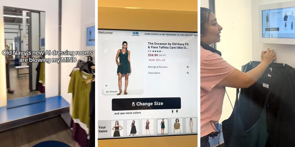 “Blowing my mind”: Customer shares an early look at Old Navy’s rollout of digital screens inside dressing rooms