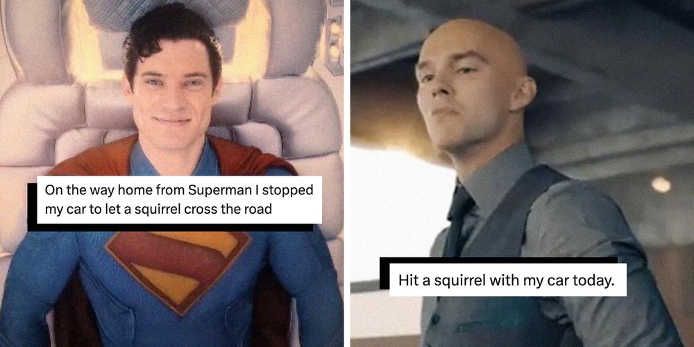 Good deeds Superman vs. bad deeds Lex Luthor is the latest movie meme sweeping social media