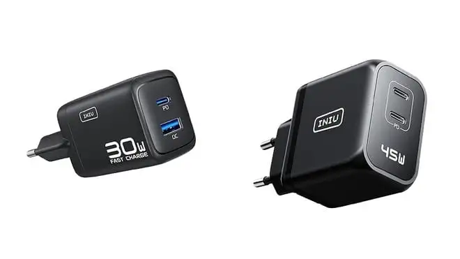 Due caricatori INIU al prezzo di uno: in offerta su Amazon una combo da 45W e 30W
