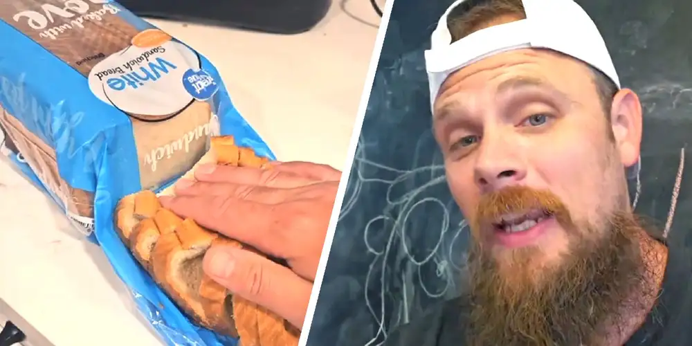 “What is in the food that they are feeding us?”: Walmart shopper buys loaf of Great Value white bread. Then he performs a “test”