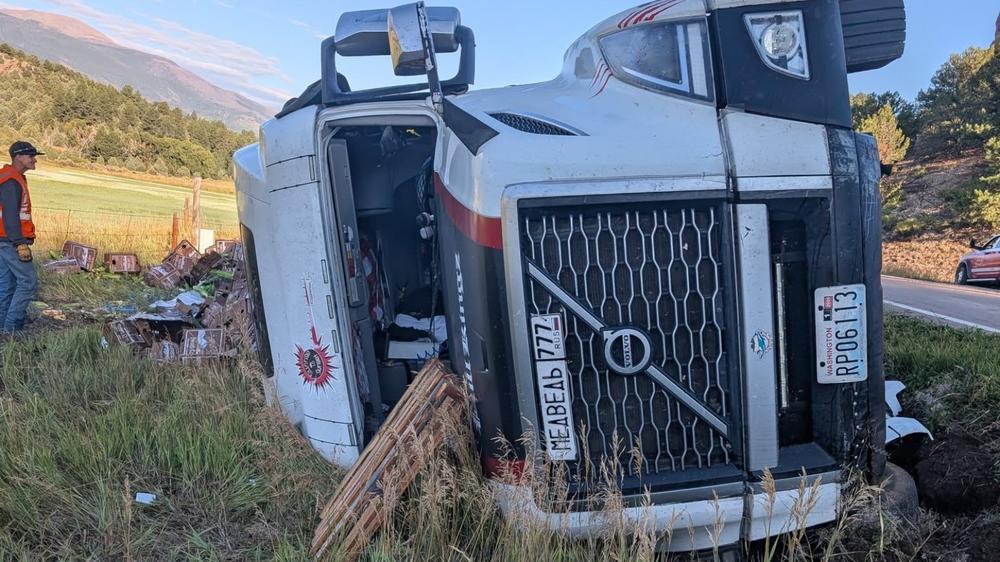 Colorado county gives away free corn after truck crash spills load on highway