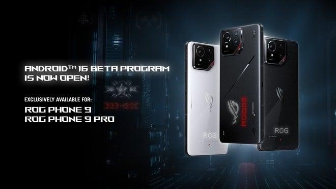 Asus ROG Phone 9 e 9 Pro, parte la beta di Android 16