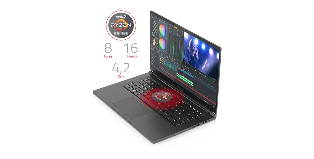 TUXEDO Pulse 15: un ultrabook GNU/Linux con AMD Ryzen 4ª gen.