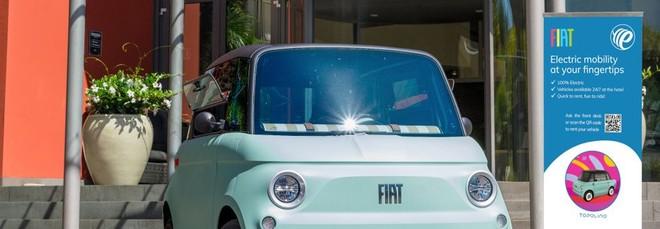 FIAT Topolino, il piccolo quadriciclo elettrico si può noleggiare negli alberghi