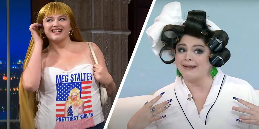 “She commits to the bit almost as hard as Conan”: People are praising Meg Stalter’s unconventional press tour for “Too Much”