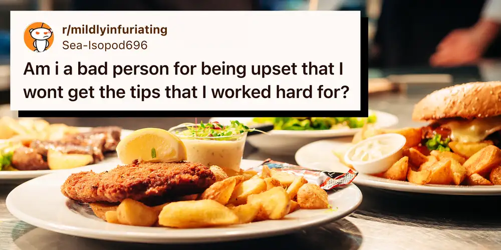 “Am I a bad person?”: Service worker expresses guilt after being forced to give up their tips