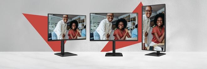 Essential E4: la nuova gamma di monitor AOC per il lavoro ibrido e sostenibile