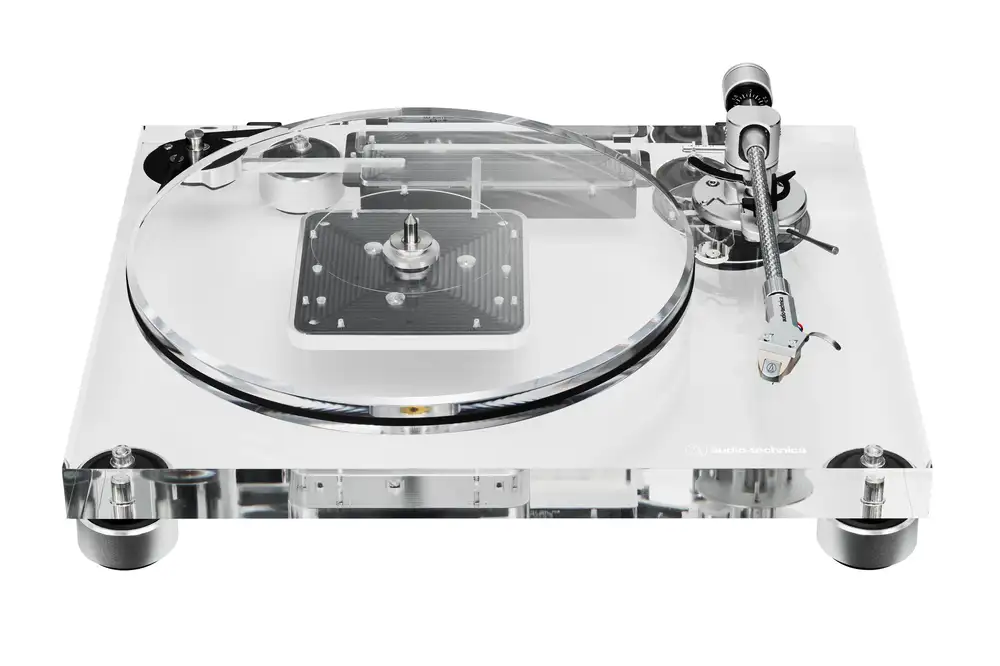 You can see right through Audio-Technica’s new transparent turntable