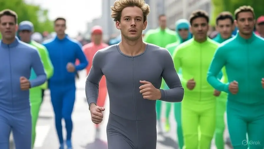 Va a correre con una tuta non fosforescente e gli viene impedito di allenarsi