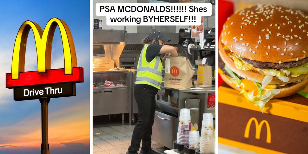 “But yet no one’s hiring”: McDonald’s customer shocked to learn it’s just one worker doing all of the jobs at once