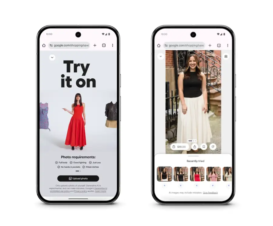 Google will let you ‘try on’ clothes with AI