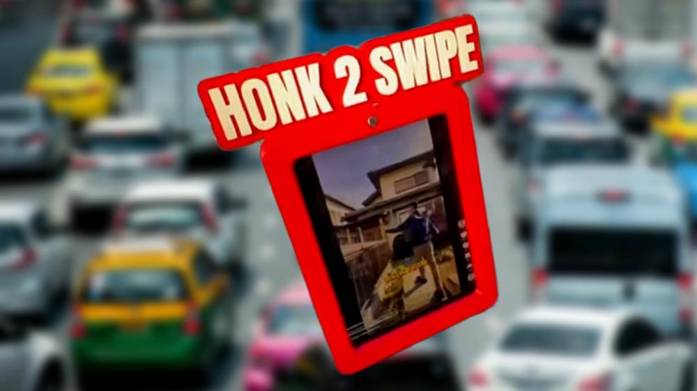 Man builds bizarre device to let drivers scroll TikTok by honking