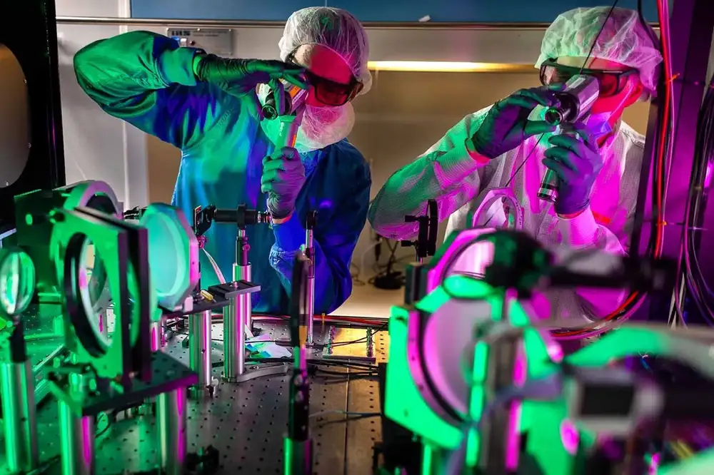 The most powerful laser in the US recently produced 2 quadrillion watts of power