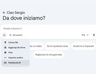 In Gemini ora si possono importare i notebook di NotebookLM