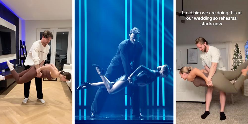People are trying (and failing) to replicate Dylan Efron’s gravity-defying lift from “Dancing With The Stars”