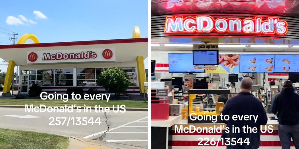 “I go to around 60-90 a month”: A man is on a journey to visit all 13,544 McDonald’s in the U.S.