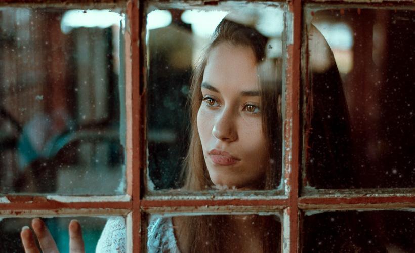 Woman Taking Advantage of Fall by Staying Inside All Day
