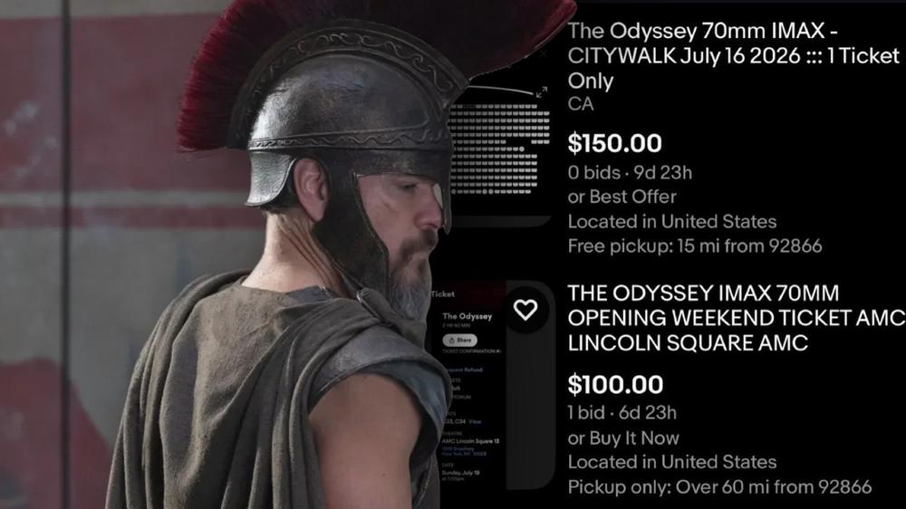 Scalpers target Christopher Nolan’s The Odyssey as IMAX screenings sell out in minutes