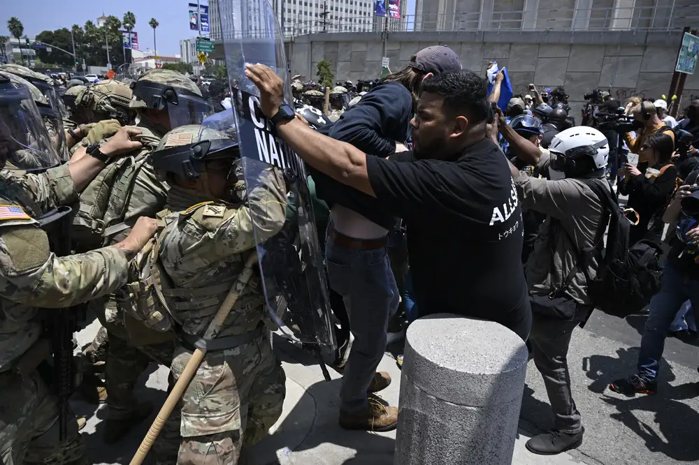 A new day of immigration protests is starting in Los Angeles