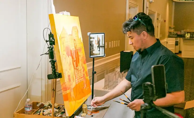Live Wedding Painter Branching Into Divorce Hearings
