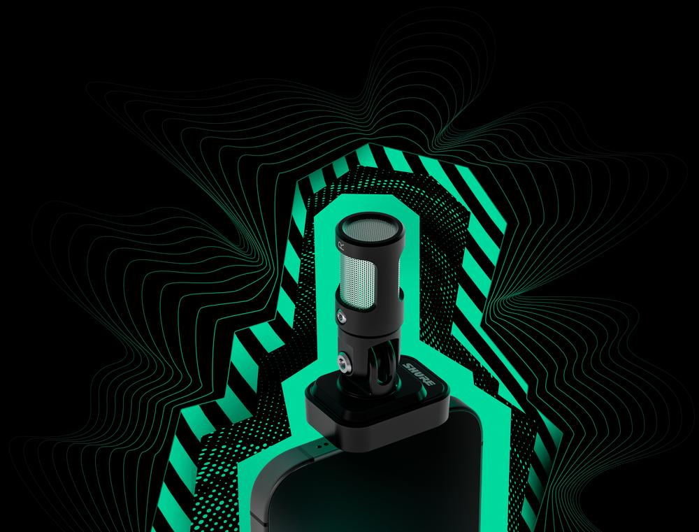 The Shure MV88 USB-C stereo mic mounts directly to your phone