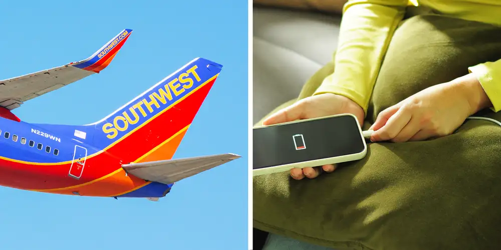 Southwest Airlines passengers will have to keep chargers visible on flights